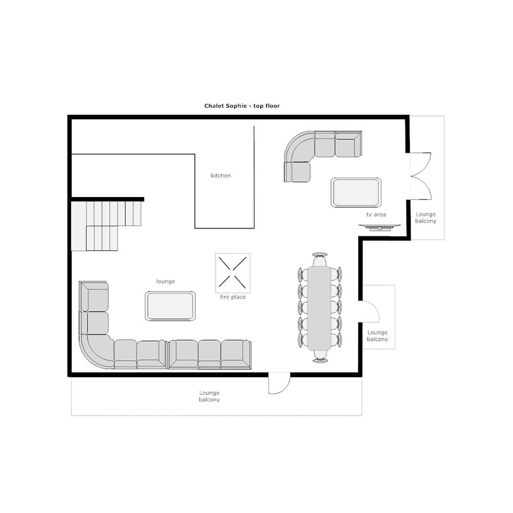 Chalet Sophie La Tania Floor Plan 3